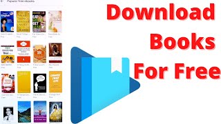 How to download free books from play books [upl. by Ramhaj]