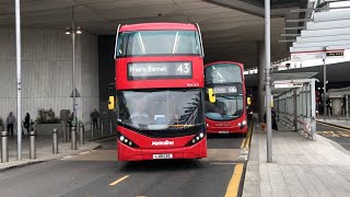 No iBus  BDE2631 LJ19 CVE BYD Enviro 400EV City  Metroline Route 43 towards Friern Barnet [upl. by Bonine503]