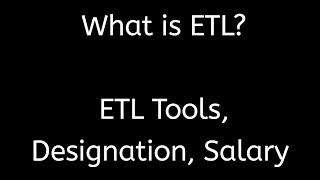 What is ETL  Extraction Transformation Loading Data Analysis Power BI ETL ETL Developer [upl. by Lidstone]