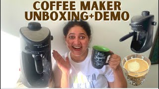 Morphy Richards Coffee Maker Unboxing Demo amp Review  Coffee Machine [upl. by Legir]