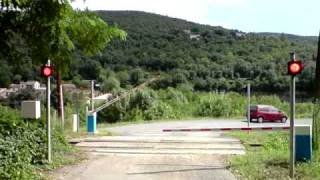 Passage à niveau train à vapeur des Cévennes [upl. by Osi988]