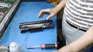 HOW TO REFILL HP CC388A 88A Toner Cartridge IN HINDI [upl. by Sion788]