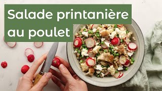 Recette Salade printanière au poulet [upl. by Reel735]