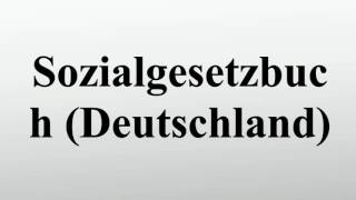 Sozialgesetzbuch Deutschland [upl. by Seigel]