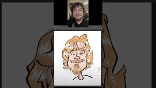 Caricature with photoshop art caricature caricaturedrawing [upl. by Kaspar386]