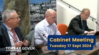 Torbay Council Cabinet 17 Sept 2024 [upl. by Helga]