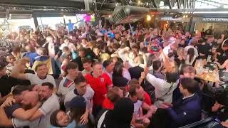 England fans go crazy after Saka goal  England fans celebrate victory over Switzerland [upl. by Paske500]