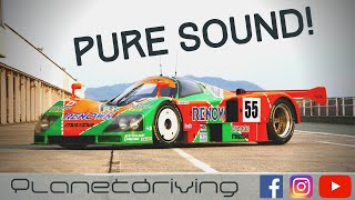 24h LeMans 4 Mazda 787B Sound Onboard with Jonny Herbert [upl. by Annim600]