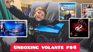 Unboxing volante Warrior Artaxes para PS4 y probamos varios juegos [upl. by Nylannej]