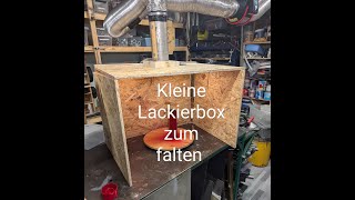 Lackierbox schnell aufgebaut und schnell Verstaut [upl. by Harle]