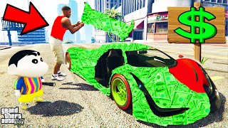 If Franklin Touch ANYTHING Turns To MONEY in GTA 5  SHINCHAN and CHOP [upl. by Jillene667]