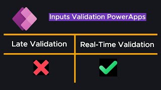 Power Apps Tips Inputs Validation in PowerApps [upl. by Solitta]