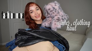 winter clothing haul ❄️  fashion nova  winter essentials outfit inspo [upl. by Oscar]