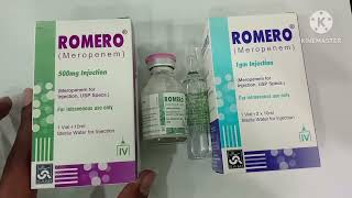 Romero 500mg Injection Uses Romero 1g Injection Uses Romero Injection Side Effects Romero Inj Use [upl. by Sena597]