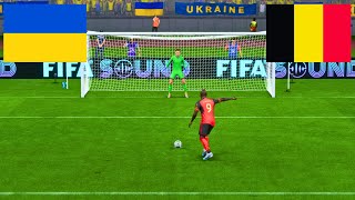 Ucrânia x Bélgica  Penalty Shootout  Eurocopa 2024  Fifa 23 FeatLukakuDe Bruyne 2024 [upl. by Heisser]