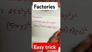 Factories simple trick maths tips factorise education important simple easy trandimg [upl. by Guarino488]