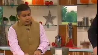 SATURDAY KITCHEN RECIPE Vivek Singh SOUTH INDIAN GOOSE STIRFRY [upl. by Hartzke]