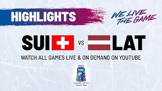 Highlights  Switzerland vs Latvia  2023 IIHFWorlds [upl. by Abihsat]