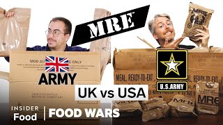 US vs UK Military MREs  Food Wars  Insider Food [upl. by Davie]