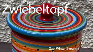 Drehe einen Zwiebeltopf auf der Töpferscheibe  Gabi Winterl Keramik [upl. by Kordula]