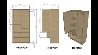 Design 1 Wardrobe Cabinet simple design [upl. by Anilac846]