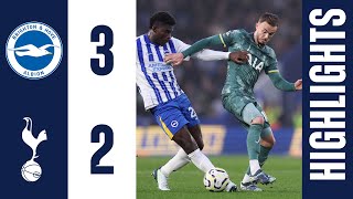 Brighton 32 Tottenham Hotspur  PREMIER LEAGUE HIGHLIGHTS [upl. by Wilma]