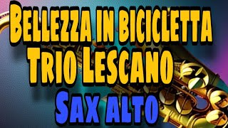 Trio Lescano  Bellezza in bicicletta  sax alto [upl. by Anicart]