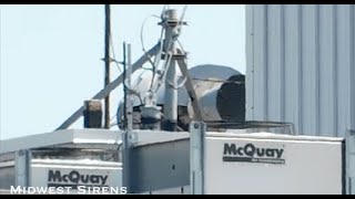 HOR Super Sirex 50 HP Siren Test Full Alert Madison WI Dane Co [upl. by Nebra]