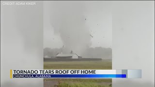 Georgetown EF 1 tornado destroys home 2 people make it out alive [upl. by Annayehc422]