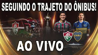 AO VIVO BOCA JUNIORS X FLUMINENSE COBERTURA ESPECIAL DO TRAJETO DO ÔNIBUS NA CHEGADA AO MARACANÃ [upl. by Ydderf]