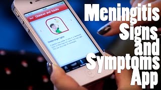 Meningitis Signs and Symptoms Mobile App  Meningitis Now [upl. by Joyan]