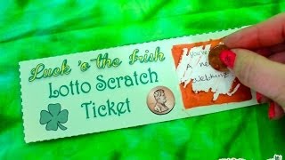 DIY Lotto Ticket Craft [upl. by Estey]