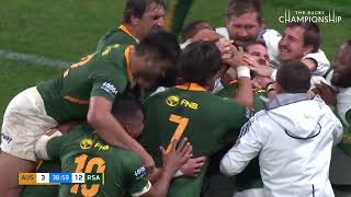 Castle Lager Rugby Championship R4 Australia v Springboks [upl. by Imiaj]