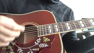 Flat Picking Gibson 2016 Hummingbird Vintage [upl. by Arnon]