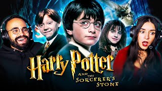 Our first time watching Harry Potter and the Sorcerers Stone 2001 blind movie reaction [upl. by Nostaw]