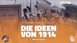 Die Ideen von 1914 0306  Johann Plenge  Kriegswirtschaft und Volksgemeinschaft [upl. by Aicirtan]