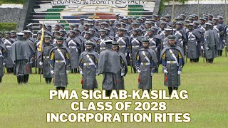 PMA SiglabKasilag Class of 2028 Incorporation Rites Fort Del Pilar Baguio City July 27 2028 [upl. by Elleuqram361]