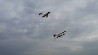 Prowing 2024 Abschlussflug von Bleriot und Curtiss Jenny Motorfreak Jansen [upl. by Nnyliram]