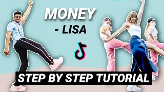 LISA  MONEY EASY TIKTOK TUTORIAL STEP BY STEP EXPLANATION  Drop Some Money Dance Tutorial [upl. by Yelloh]