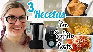 3 RECETAS MAMBO CECOTEC FÁCILES  Pan en Bolsa de asar cómo hervir pasta en Mambo y Sofrito [upl. by Mintun]