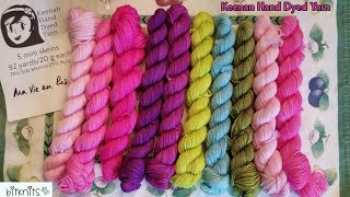 Independent Yarn Haul  Small Business  🤩 Keenan Hand Dyed Yarn 🤩  Unboxing Mini Skeins [upl. by Keligot241]