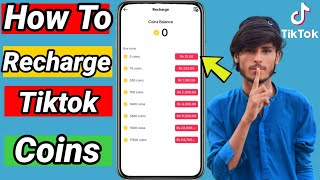 how to recharge tiktok coins  tiktok coins free 2023 [upl. by Strauss]