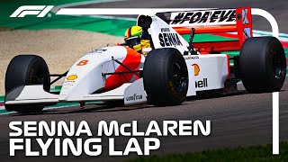 Vettel’s Stunning Lap Of Imola In Sennas McLaren [upl. by Hyacinth]