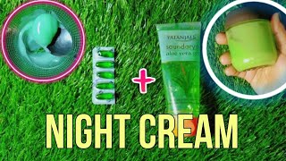 Aloe vera gelvitamin e capsule ll Night cream ll aloeveragel vitamine nightcream [upl. by Ho851]