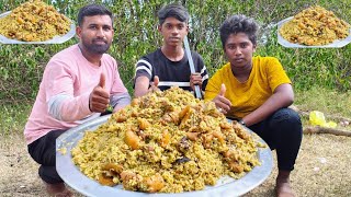 ದೊಣ್ಣೆ ಬಿರಿಯಾನಿ  Donne Biryani Recipe  kannadiga village Cooking chicken Doone biryani [upl. by Pickar]