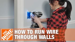 How to RunFish Electrical Wire Through Walls amp Ceilings  The Home Depot [upl. by Stedt]