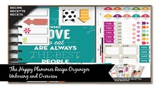 Happy Planner Recipe Organizer Kit Unboxing amp Overview [upl. by Egoreg]