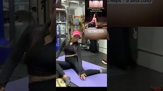 A simple move to slim your legs narrow hipstighten your hips trainhardtostayfit motivation [upl. by Alphonsa]