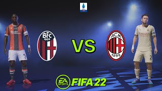 FIFA 22  Bologna vs Milan  Serie A 2K 60FPS [upl. by Stent]