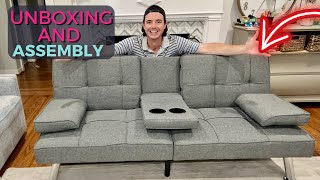 Best Choice Folding Futon Unboxing and Assembly PLUS Time Saving Tips for this great sofa bed [upl. by Clarkin2]